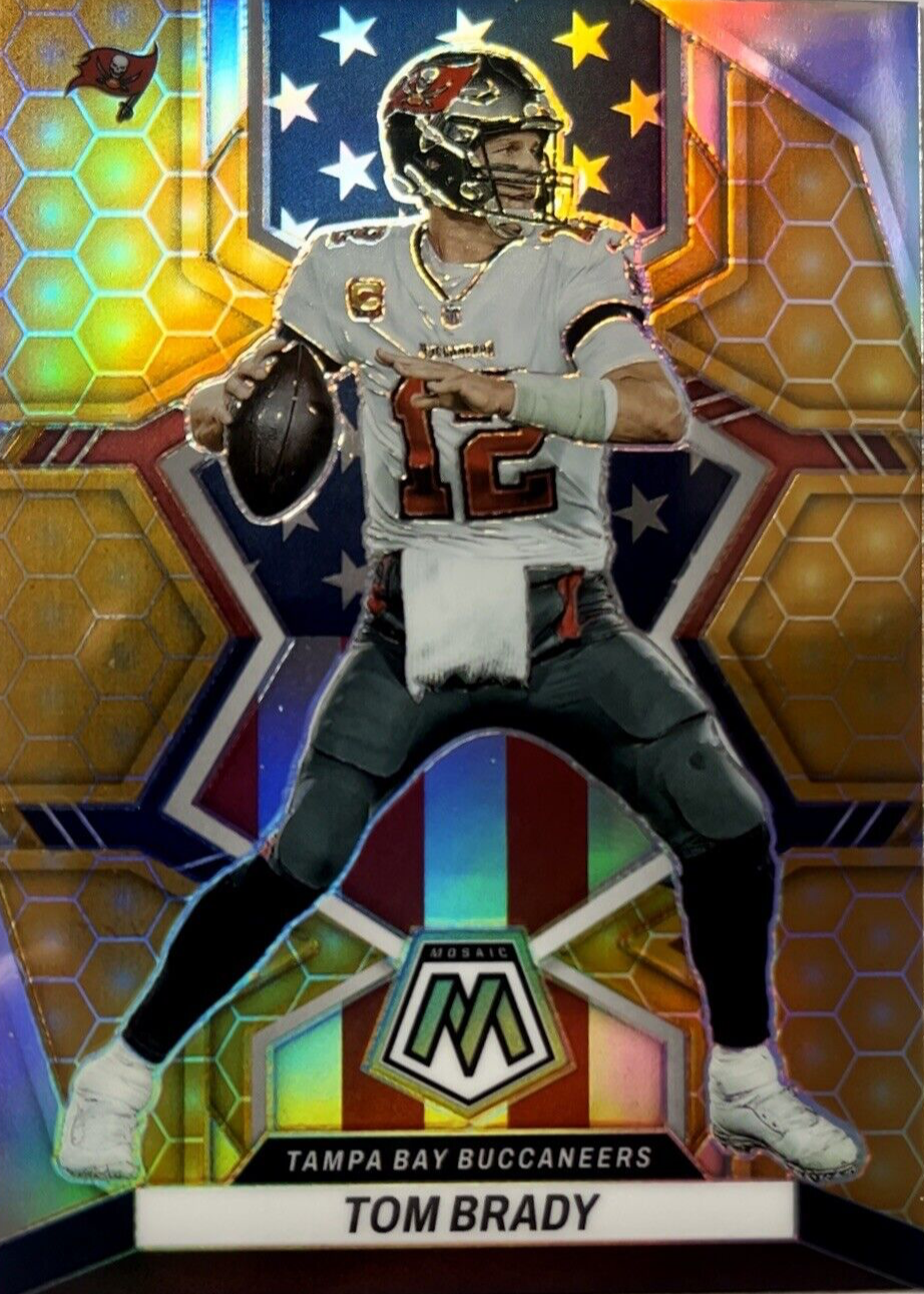 Tom Brady 2022 Mosaic #251 National Pride - Honeycomb /(SSP) Price