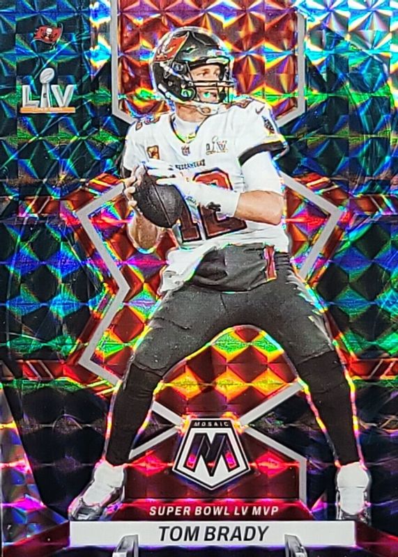 Tom Brady 2022 Mosaic #291 Super Bowl MVPs - Genesis /(SSP) (Buccaneers) SGC 9.5