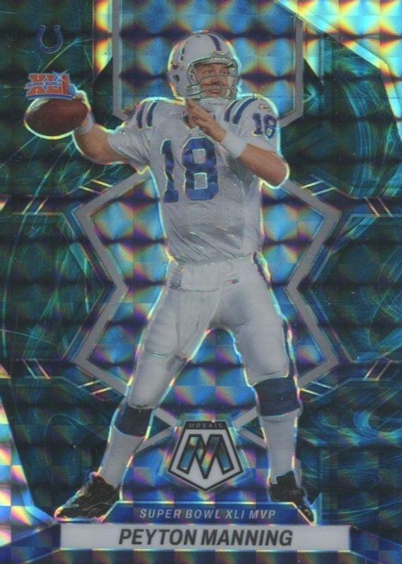 Peyton Manning 2022 Mosaic #298 Super Bowl MVPs - Genesis /(SSP) SGC 10