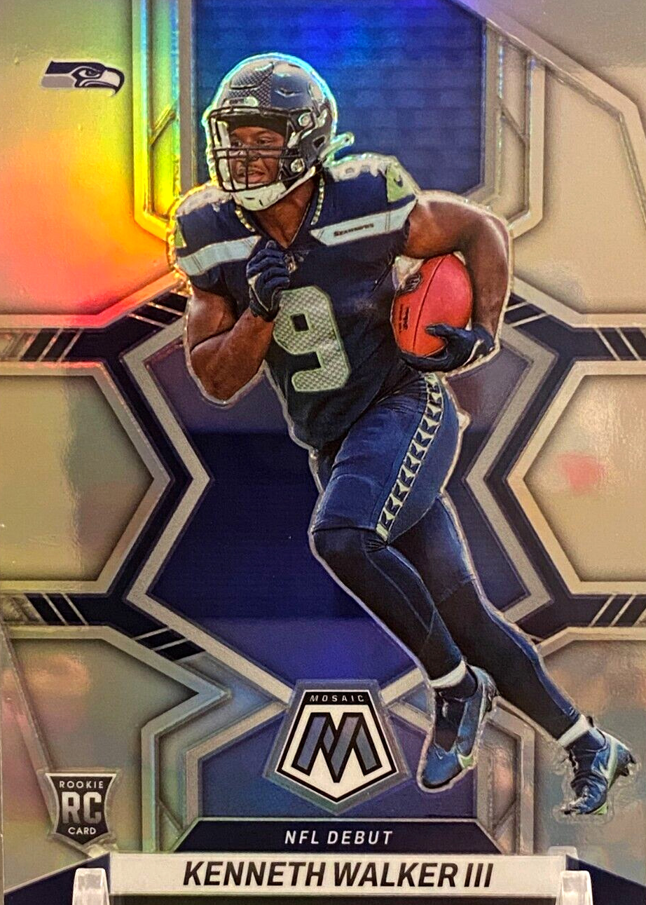 Kenneth Walker III 2022 Mosaic #284 NFL Debut - Silver Price Guide