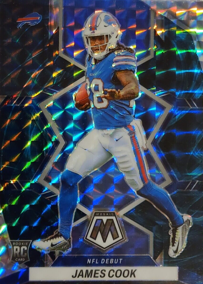 James Cook 2022 Mosaic #285 NFL Debut - Genesis /(SSP) Price Guide