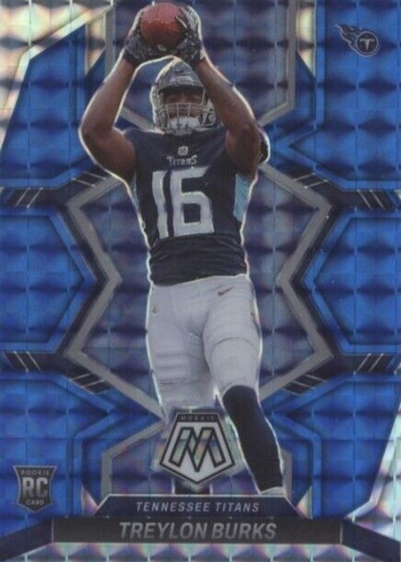 Treylon Burks 2022 Mosaic #315 Blue /99 Rookie SGC 10