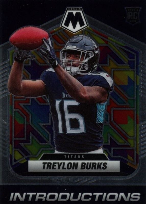 Treylon Burks 2022 Mosaic #I-9 Introductions Rookie BGS 9