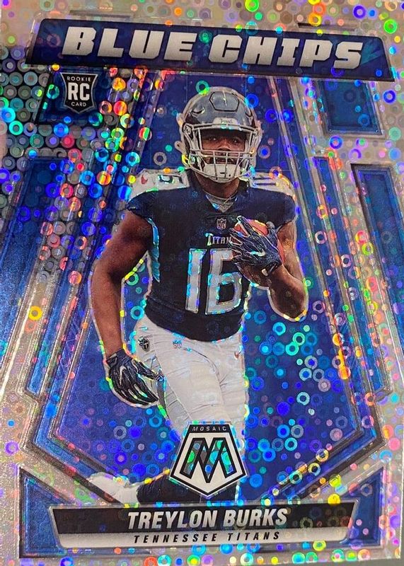 Treylon Burks 2022 Mosaic #BC-10 Blue Chips - No Huddle Rookie PSA 10