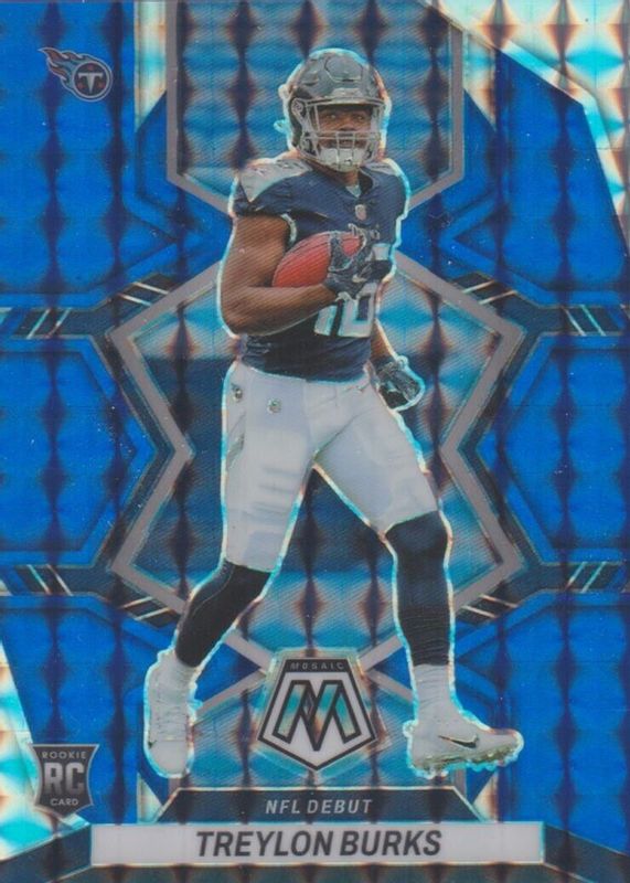 Treylon Burks 2022 Mosaic #279 NFL Debut - Blue /99 Rookie SGC 10