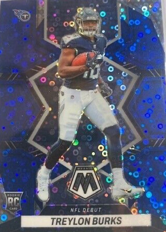 Treylon Burks 2022 Mosaic #279 NFL Debut - No Huddle Blue /75 Rookie BGS 9.5