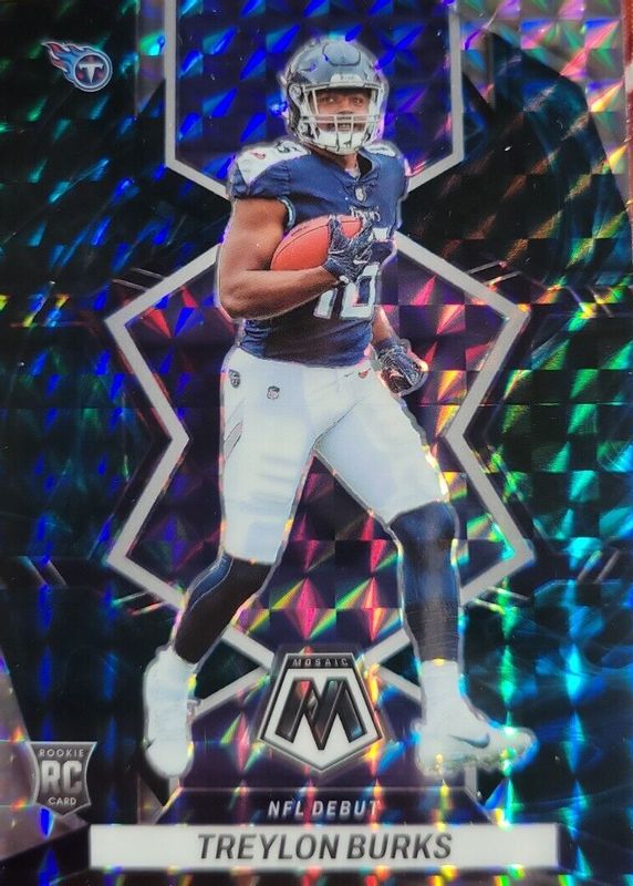 Treylon Burks 2022 Mosaic #279 NFL Debut - Genesis /(SSP) Rookie SGC 9.5