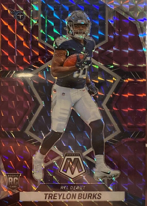 Treylon Burks 2022 Mosaic #279 NFL Debut - Purple /49 Rookie PSA 10