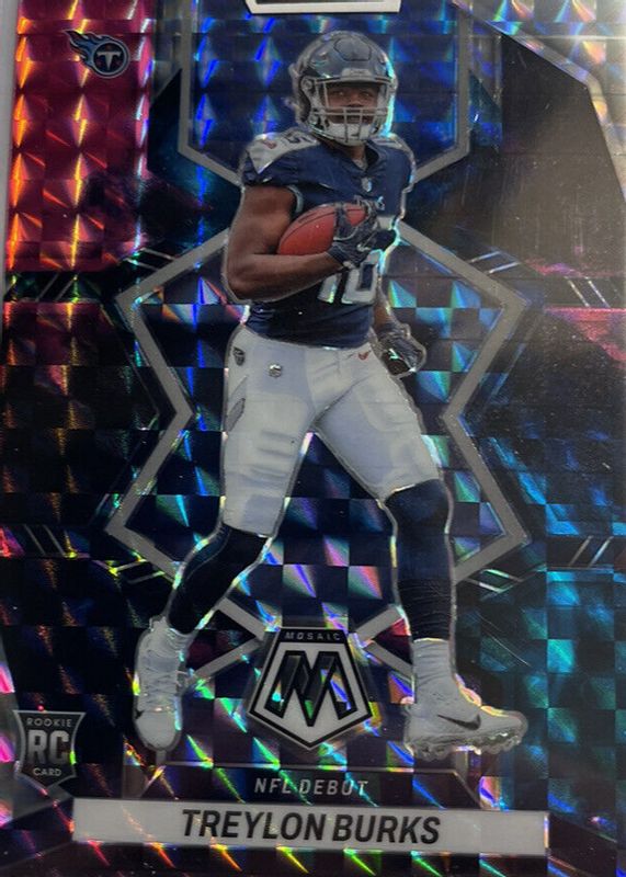 Treylon Burks 2022 Mosaic #279 NFL Debut - Choice Nebula /1 Rookie BGS 9