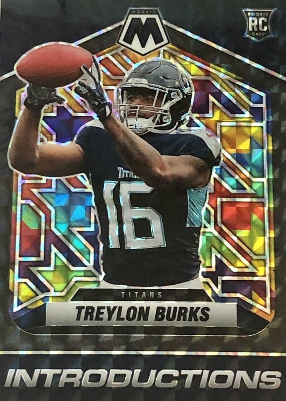 Treylon Burks 2022 Mosaic #I-9 Introductions - Black /1 Rookie PSA 10