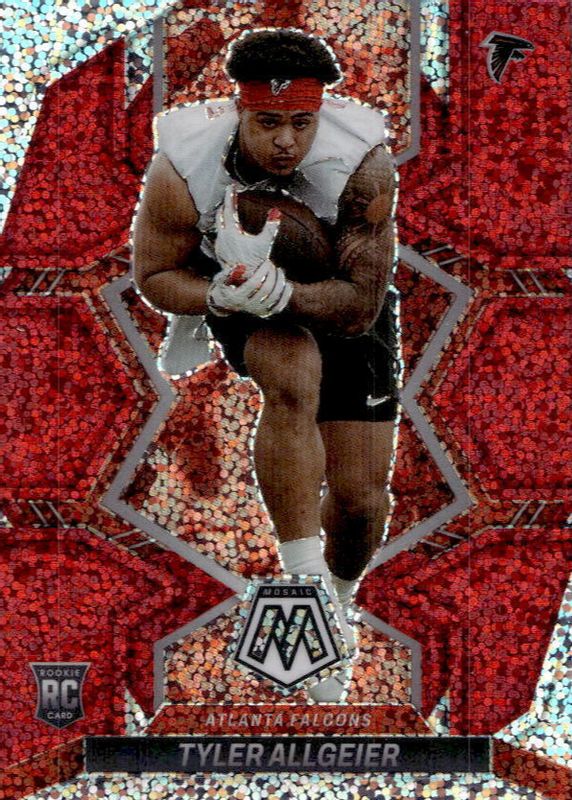 Tyler Allgeier 2022 Mosaic #351 White Sparkle /(SSP) Rookie SGC 10