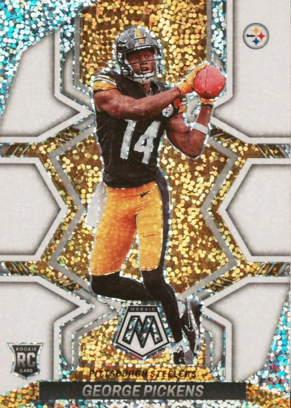 George Pickens 2022 Mosaic #318 White Sparkle /(SSP) Rookie RAW