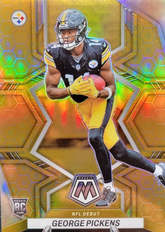 George Pickens 2022 Mosaic #282 NFL Debut - Honeycomb /(SSP) Rookie PSA 10