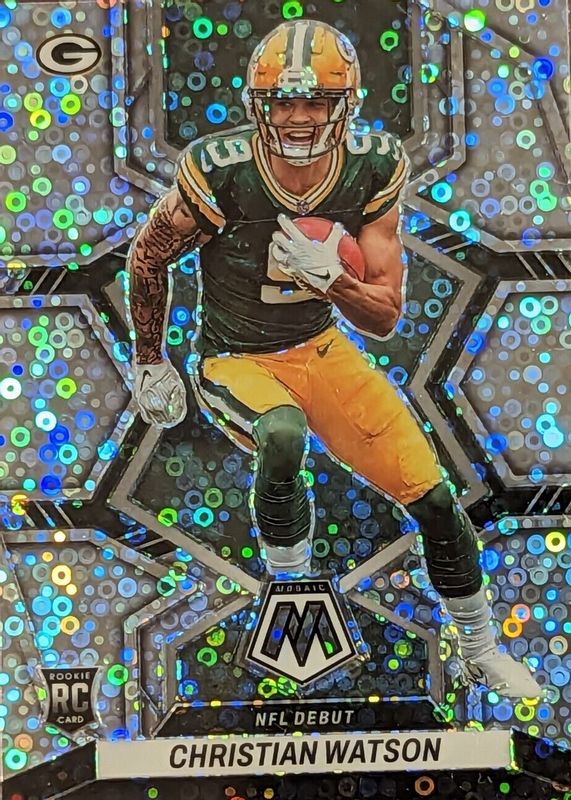 Christian Watson 2022 Mosaic #281 NFL Debut - No Huddle Rookie PSA 10