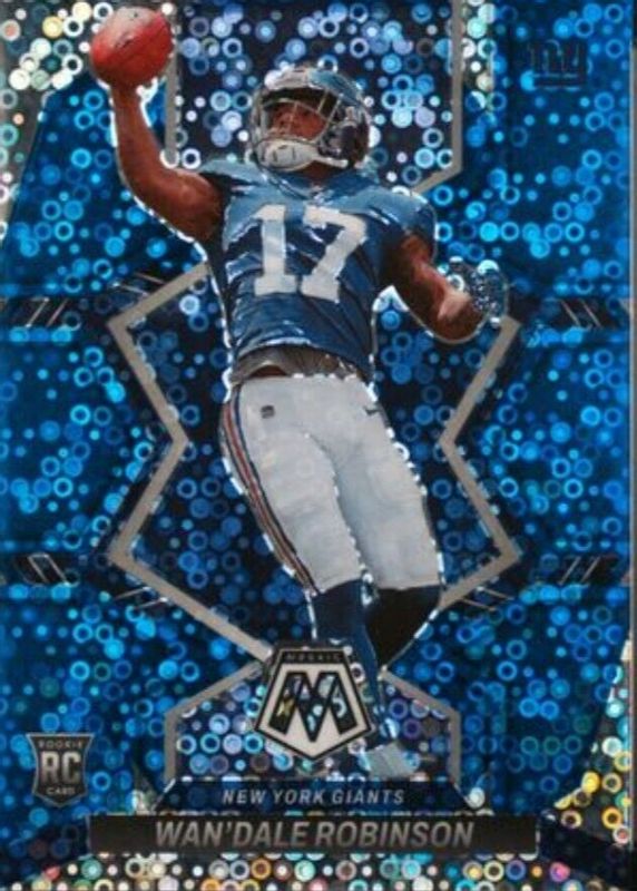 Wan'Dale Robinson 2022 Mosaic #330 No Huddle Blue /75 Rookie PSA 10