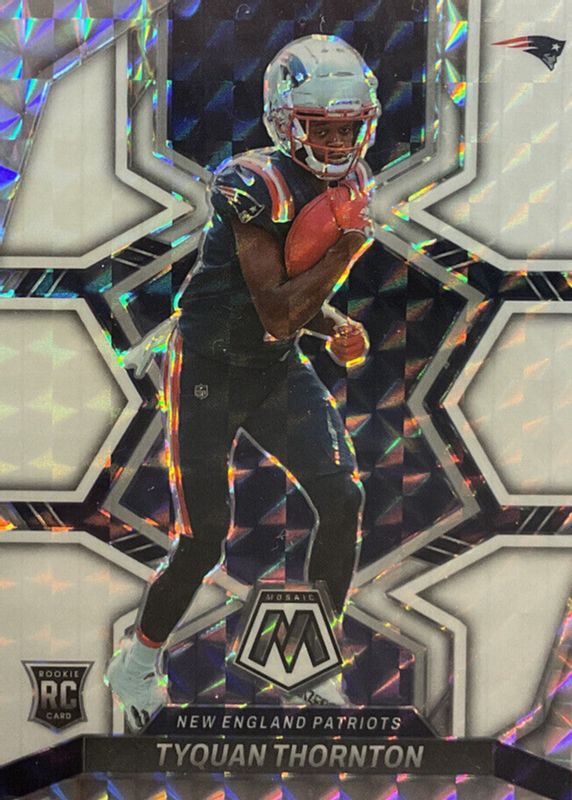 Tyquan Thornton 2022 Mosaic #336 White /25 Rookie RAW