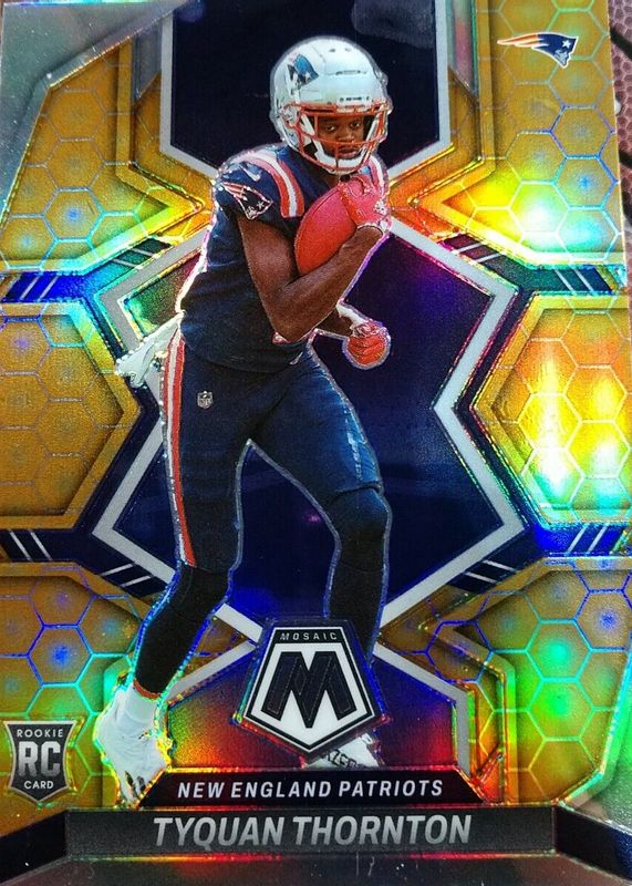 Tyquan Thornton 2022 Mosaic #336 Honeycomb /(SSP) Rookie SGC 10