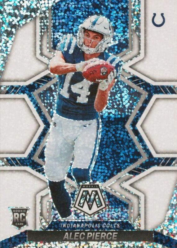 Alec Pierce 2022 Mosaic #329 White Sparkle /(SSP) Rookie SGC 10