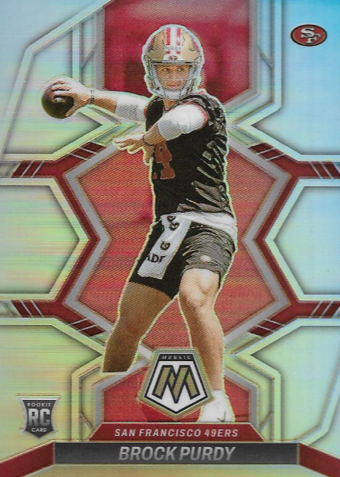 2022 Panini Mosaic Football Brock Purdy RC base orders #367 San Francisco 49ers