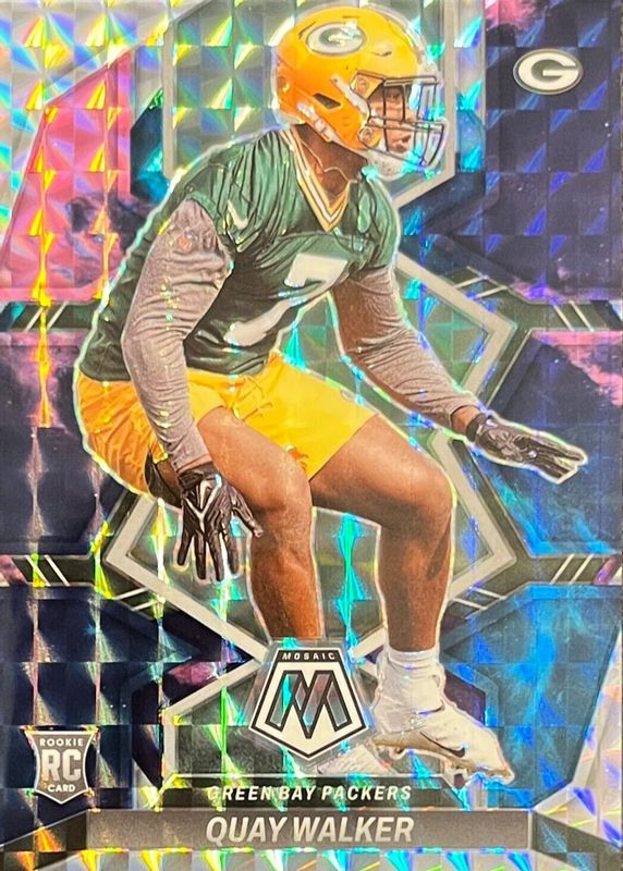 Quay Walker 2022 Mosaic #372 Choice Nebula /1 Rookie SGC 10