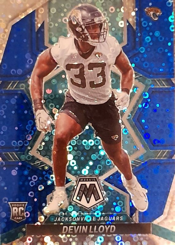 Devin Lloyd 2022 Mosaic #375 No Huddle Blue /75 Rookie RAW