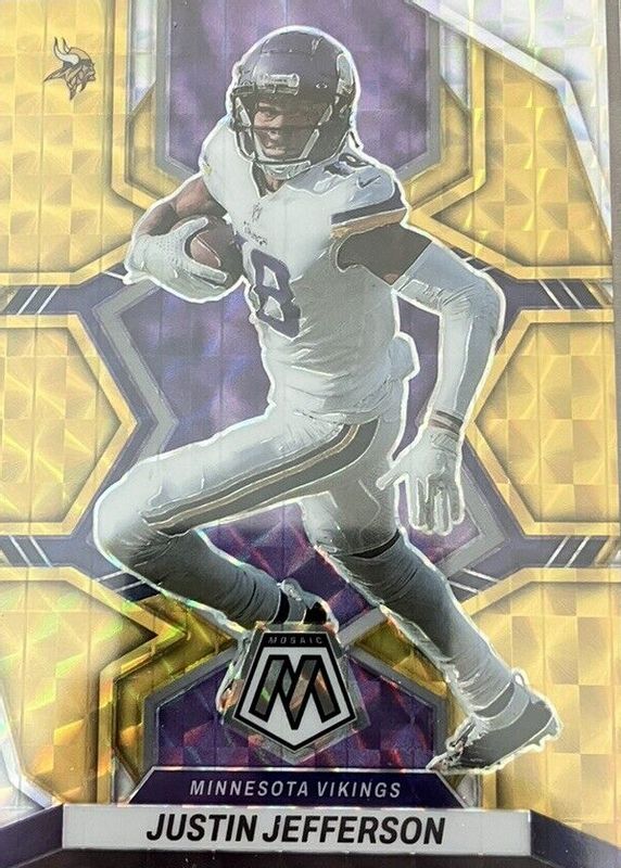 Justin Jefferson 2022 Mosaic Gold #129 Price Guide - Sports Card