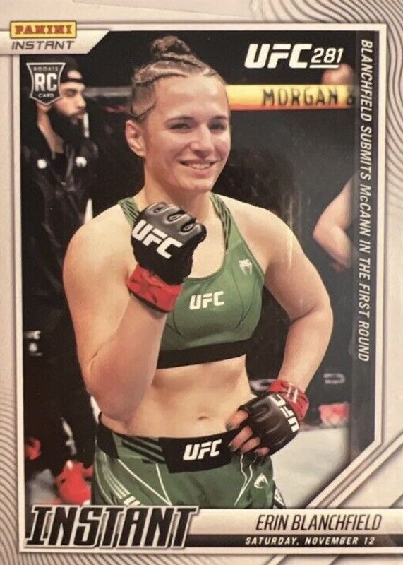 Erin Blanchfield 2022 Panini Instant UFC #134 Base (Print Run: 437) Rookie SGC 10