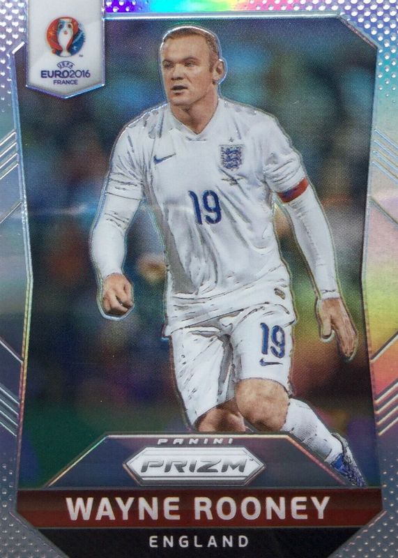 Wayne Rooney 2016 Prizm Euro #55 Silver RAW