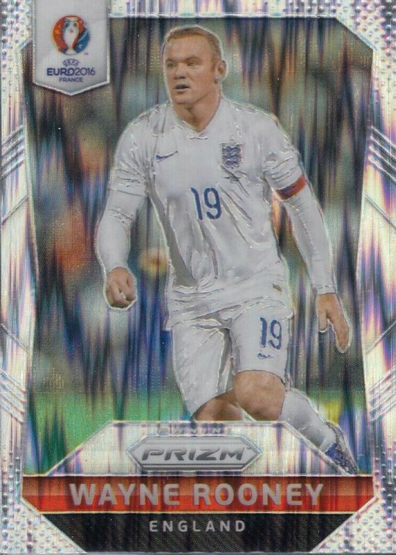 Wayne Rooney 2016 Prizm Euro #55 Flash RAW