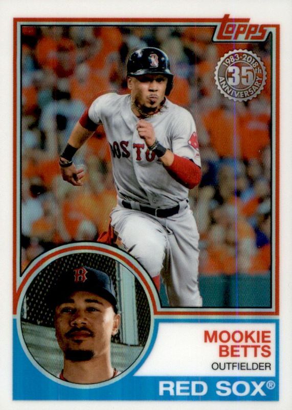 Mookie Betts 2018 Topps Silver Pack #54 1983 Chrome Promo BGS 9.5