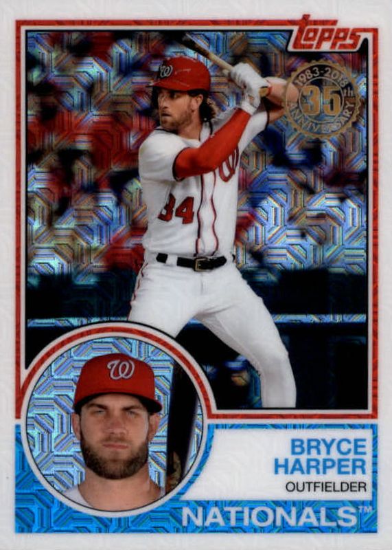 Bryce Harper 2018 Topps Silver Pack #40 1983 Chrome Promo BGS 9