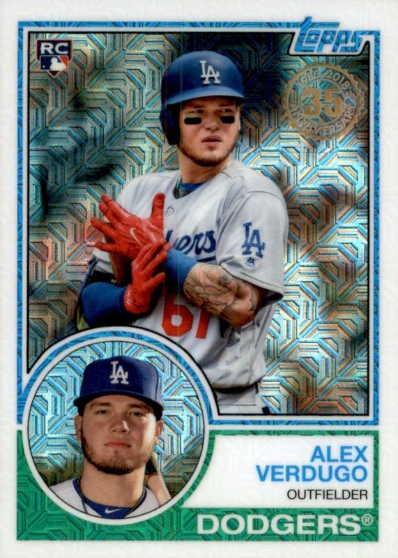 Alex Verdugo 2018 Topps Silver Pack #46 1983 Chrome Promo Rookie SGC 9.5