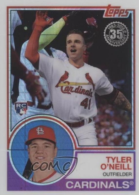 Tyler O'Neill 2018 Topps Silver Pack #133 1983 Chrome Promo (Update Series) Rookie SGC 10