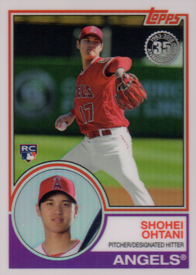 Shohei Ohtani 2018 Topps Silver Pack #51 1983 Chrome Promo PSA 10 