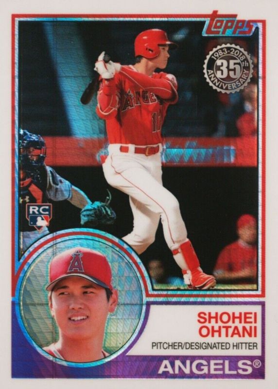 Shohei Ohtani 2018 Topps Silver Pack #145 1983 Chrome Promo (Update Series) Rookie PSA 10