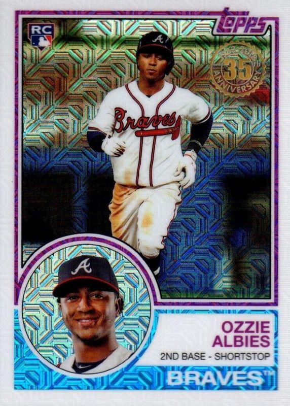 Ozzie Albies 2018 Topps Silver Pack #26 1983 Chrome Promo Rookie RAW