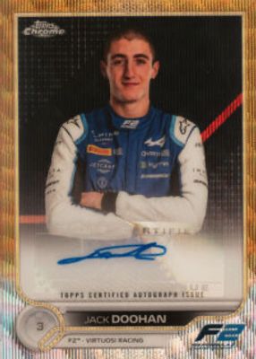 2022 Topps Chrome Formula 1 #CAC-JD2 Autographs - Gold Wave Refractor /50