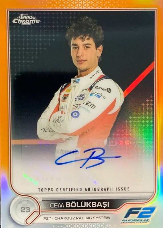 2022 Topps Chrome Formula 1 #CAC-CB Autographs - Orange Refractor /25