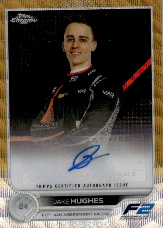 2022 Topps Chrome Formula 1 #CAC-JH Autographs - Gold Wave Refractor /50