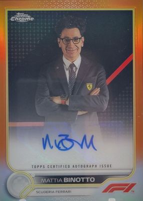2022 Topps Chrome Formula 1 #CAC-MB Autographs - Orange Refractor /25