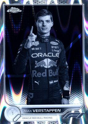 2022 Topps Chrome Formula 1 #1 Black & White RayWave Refractor
