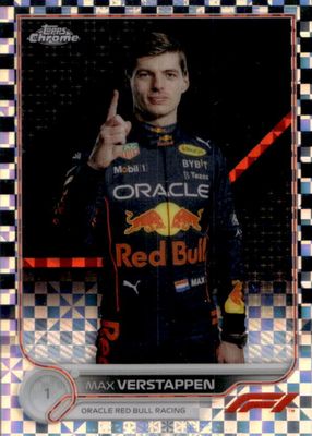 2022 Topps Chrome Formula 1 #1 Checker Flag Refractor