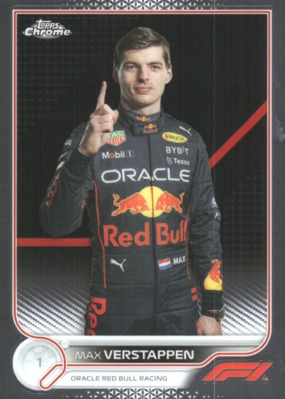 Max Verstappen 2022 Topps Chrome Formula 1 #1 Base PSA 10