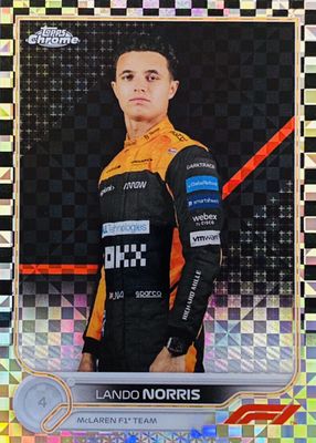 2022 Topps Chrome Formula 1 #33 Checker Flag Refractor