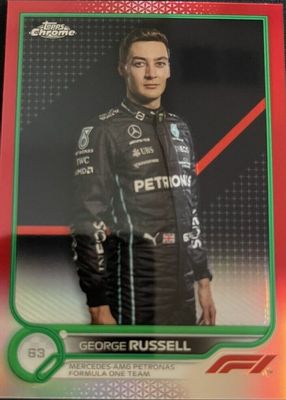 2022 Topps Chrome Formula 1 #17 Red & Green Refractor