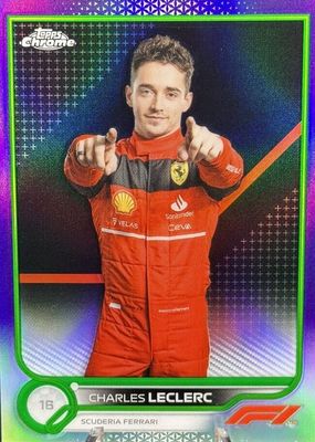 2022 Topps Chrome Formula 1 #25 Purple & Green Refractor