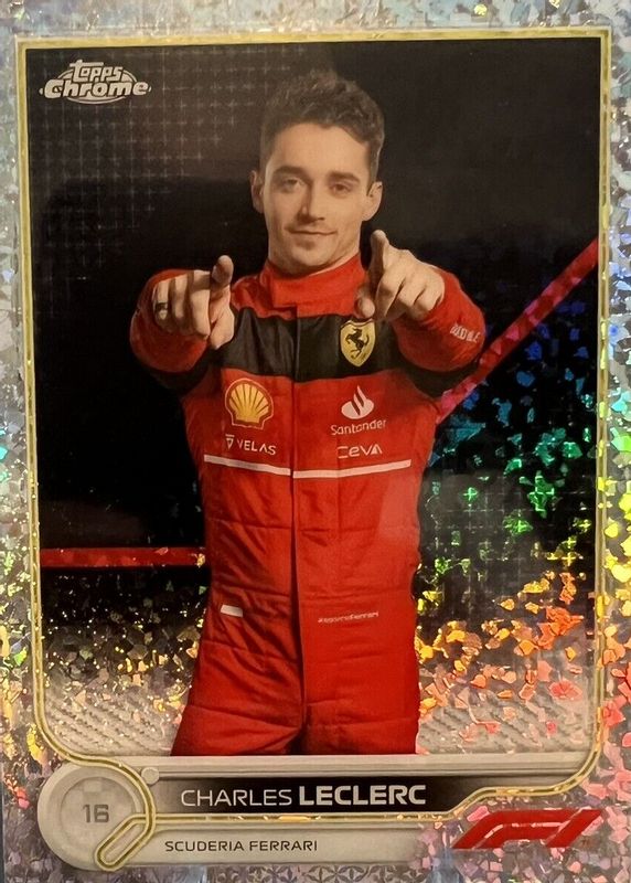 Charles Leclerc 2022 Topps Chrome Formula 1 #25 Mini Diamonds Refractor /299 RAW