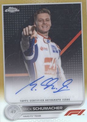 2022 Topps Chrome Formula 1 #CAC-MS Autographs - Gold Refractor /50