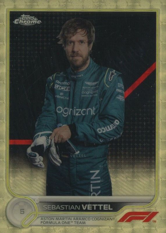 Sebastian Vettel 2022 Topps Chrome Formula 1 #9 Superfractor /1 RAW