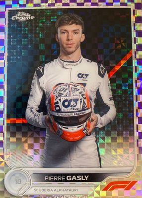 2022 Topps Chrome Formula 1 #44 Purple Checker Flag Refractor /199